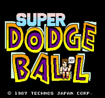 Super Dodge Ball (US) screen shot title